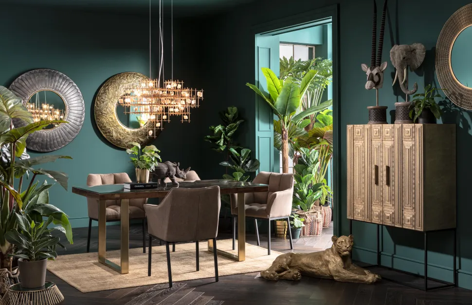 KARE Design Eettafel Conley Messing 180x90cm Sale
