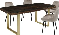 KARE Design Eettafel Conley Messing 180x90cm Sale