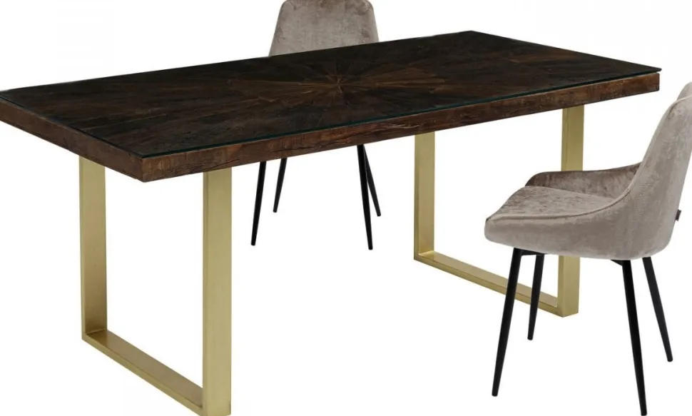 KARE Design Eettafel Conley Messing 180x90cm Sale