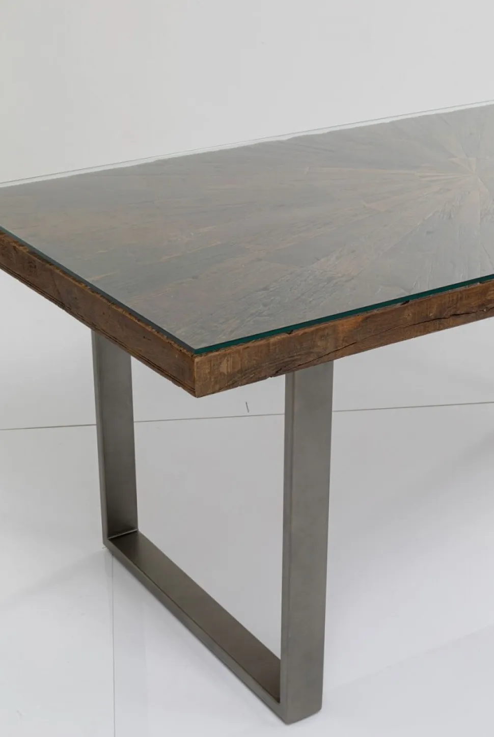 KARE Design Eettafel Conley Ruwstaal 180x90cm New