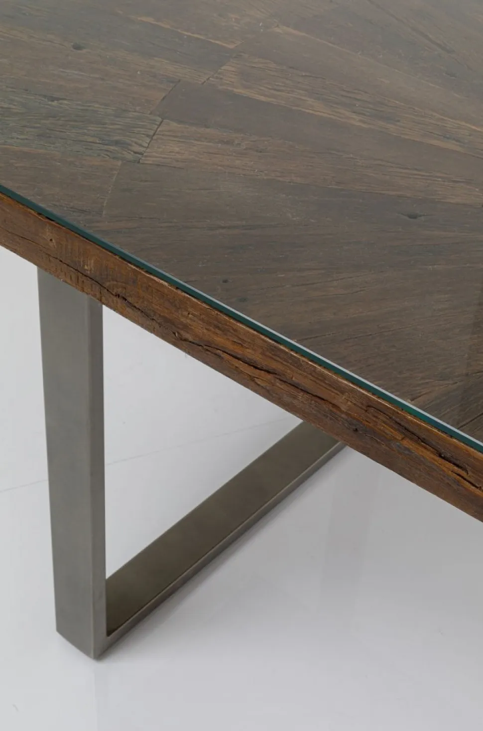KARE Design Eettafel Conley Ruwstaal 180x90cm New
