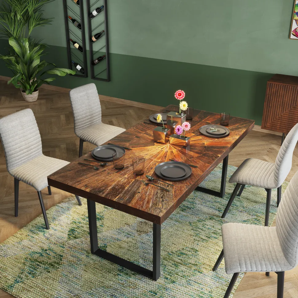 KARE Design Eettafel Conley Zwart 180x90cm Outlet