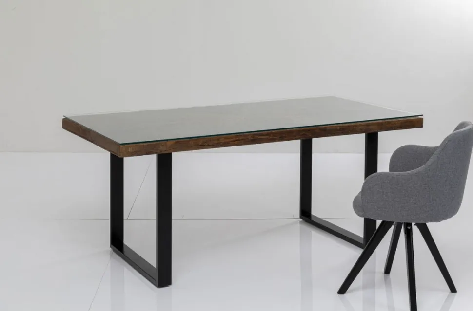 KARE Design Eettafel Conley Zwart 180x90cm Outlet