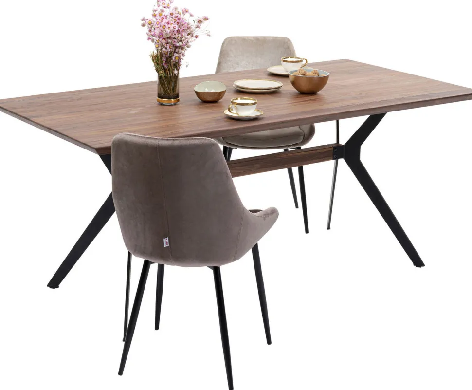 KARE Design Eettafel Downtown Walnoot 180x90cm Online