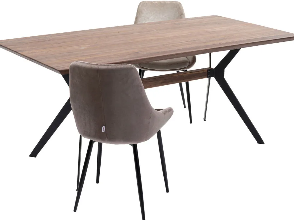 KARE Design Eettafel Downtown Walnoot 180x90cm Online