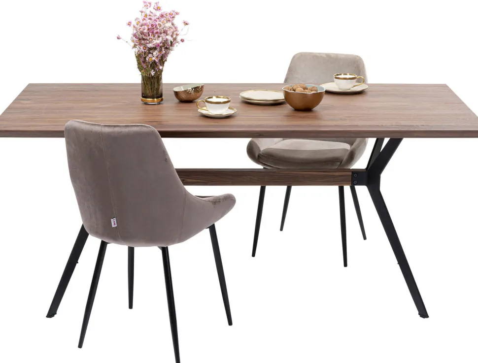 KARE Design Eettafel Downtown Walnoot 180x90cm Online
