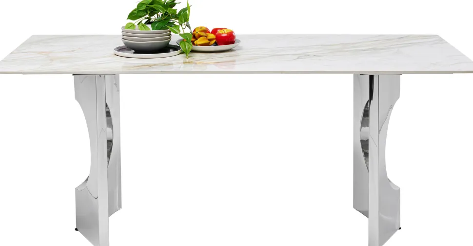 KARE Design Eettafel Eternity Oho Chroom 180x90cm Best