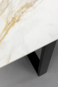 KARE Design Eettafel Eternity Zwart 180x90cm Outlet