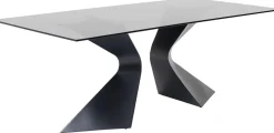 KARE Design Eettafel Gloria Zwart 200x100cm New