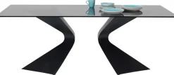 KARE Design Eettafel Gloria Zwart 200x100cm New