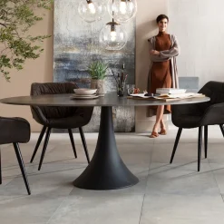 KARE Design Eettafel Grande Possibilita Zwart 180x120cm New