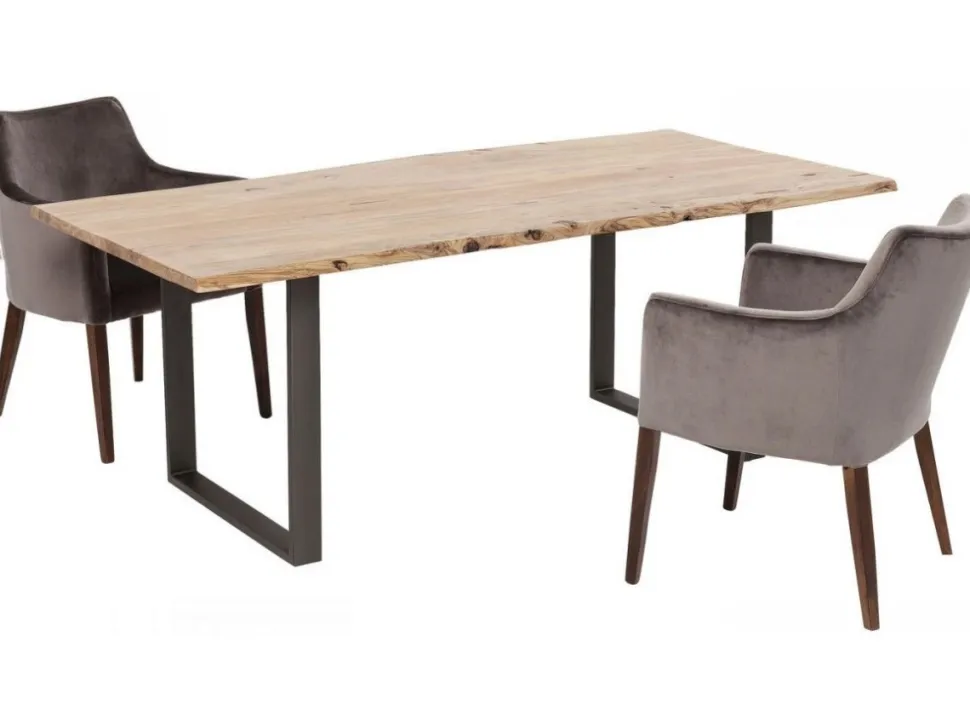 KARE Design Eettafel Harmony Crude Steel 200x100 Cheap