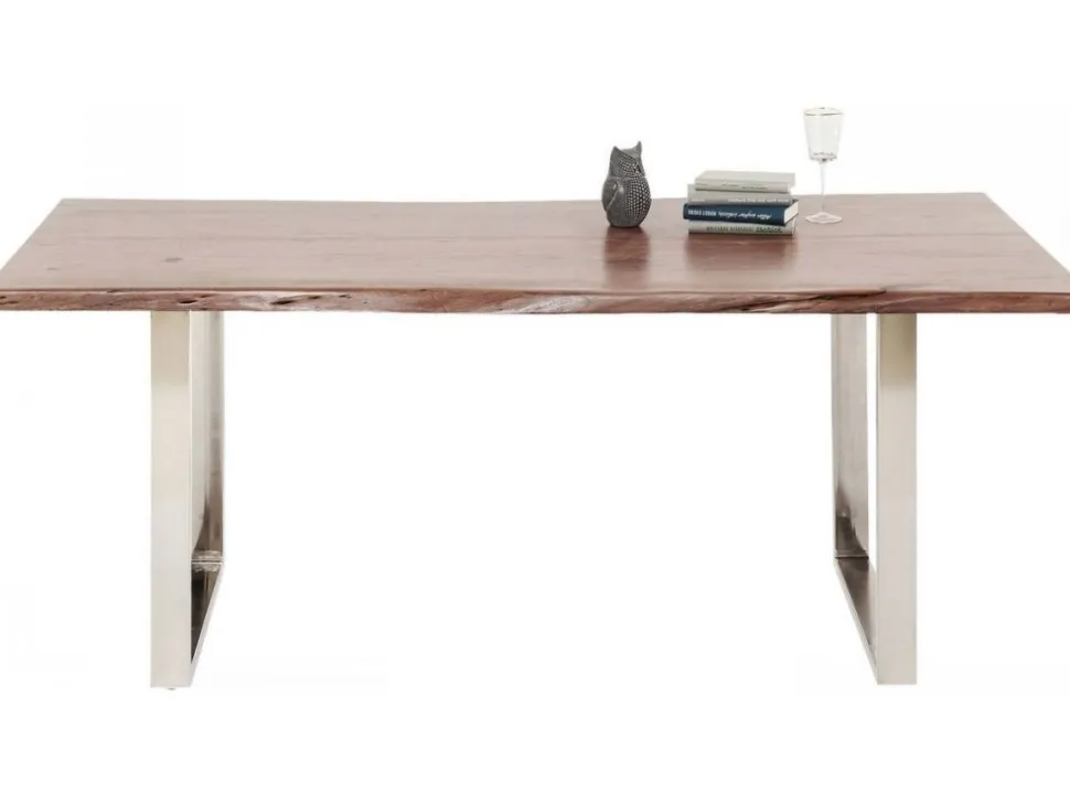 KARE Design Eettafel Harmony Dark Chrome 160x80 Flash Sale