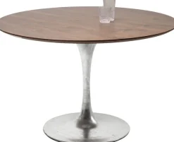 KARE Design Eettafel Invitation Set Walnoot Zink Ø120cm Best Sale