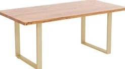 KARE Design Eettafel Jackie Oak Brass 160x80 Cheap