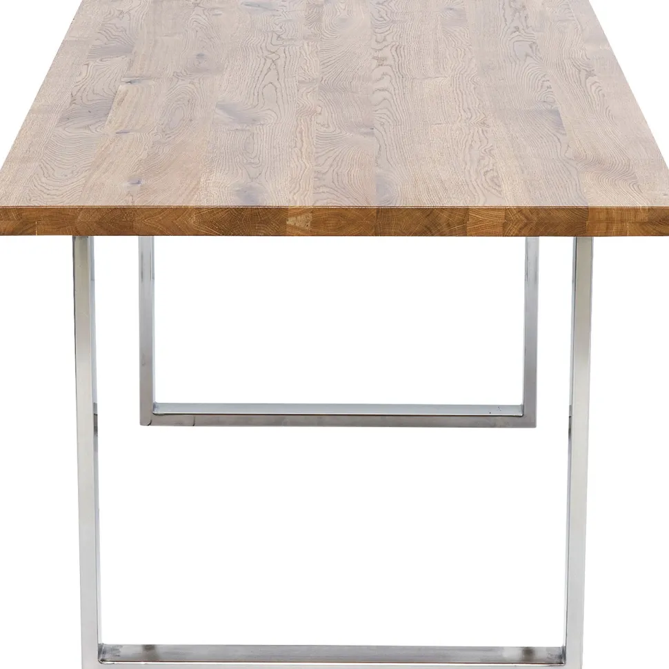 KARE Design Eettafel Jackie Oak Chrome 160x80 Best