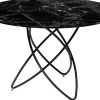 KARE Design Eettafel Molekular Black Marble Glass 120cm Sale