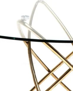 KARE Design Eettafel Molekular Goud Ø120cm Flash Sale