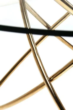 KARE Design Eettafel Molekular Goud Ø120cm Flash Sale
