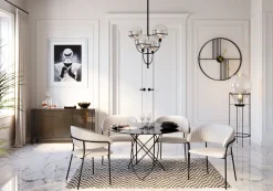 KARE Design Eettafel Molekular Zwart Ø120cm Cheap