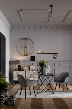 KARE Design Eettafel Molekular Zwart Ø120cm Cheap