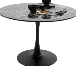 KARE Design Eettafel Schickeria Marble Black 110cm New