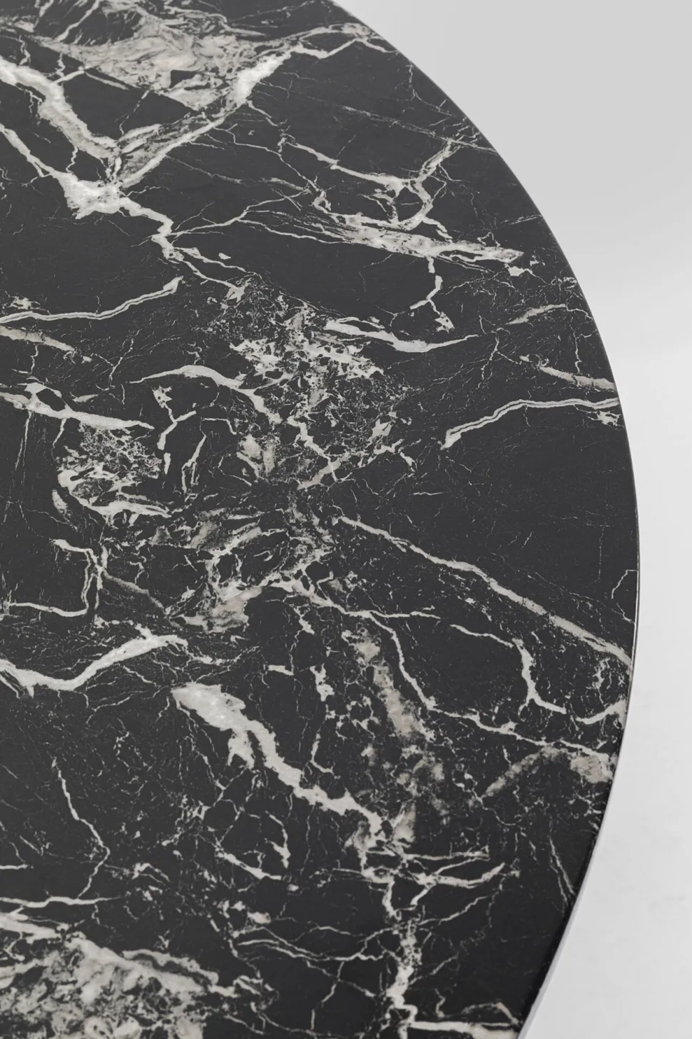 KARE Design Eettafel Schickeria Marble Black 110cm New