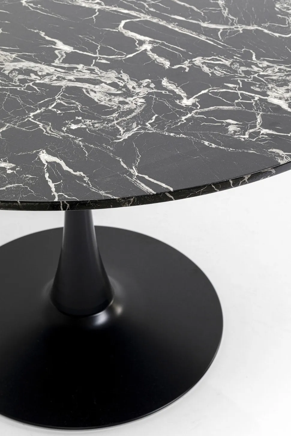 KARE Design Eettafel Schickeria Marble Black 110cm New