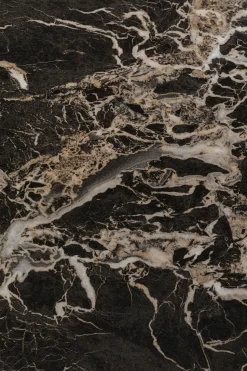 KARE Design Eettafel Schickeria Marble Black Ø80cm Outlet
