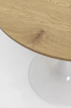 KARE Design Eettafel Schickeria Oak Print White Ø80cm Store