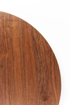 KARE Design Eettafel Schickeria Walnut Print Black Ø110cm Store