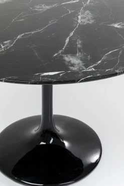 KARE Design Eettafel Solo Marmer Zwart Ø110cm New
