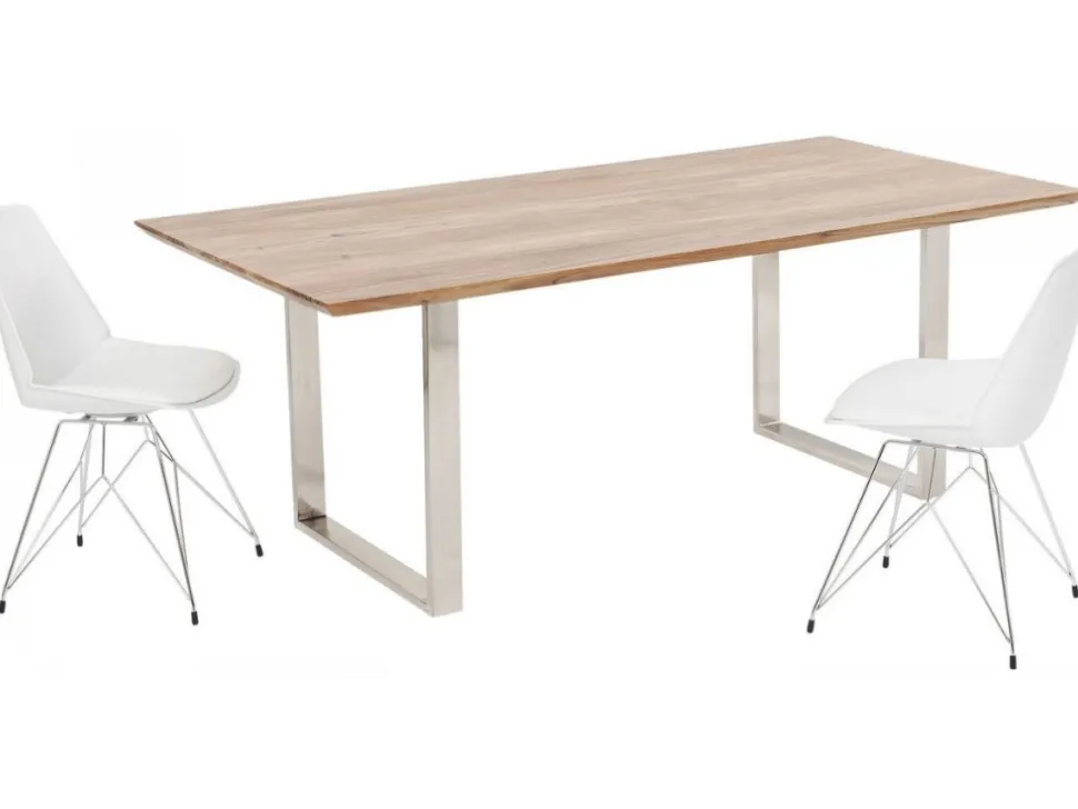 KARE Design Eettafel Symphony Chroom 180x90cm Online