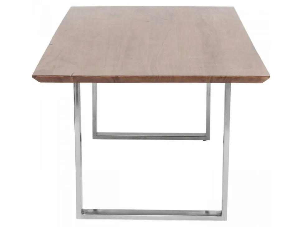 KARE Design Eettafel Symphony Donker Chroom 200x100cm Cheap