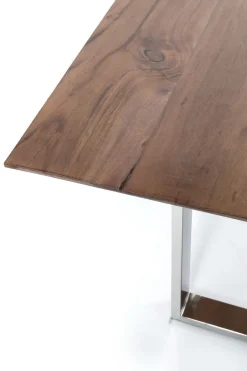 KARE Design Eettafel Symphony Donker Chroom 200x100cm Cheap