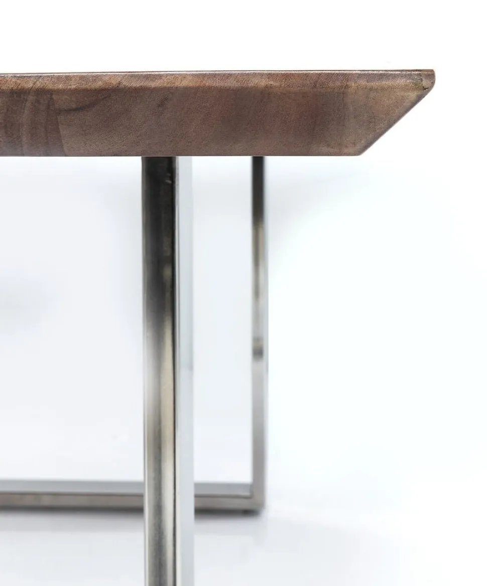 KARE Design Eettafel Symphony Donker Chroom 200x100cm Cheap