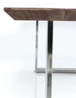 KARE Design Eettafel Symphony Donker Chroom 160x80cm Outlet