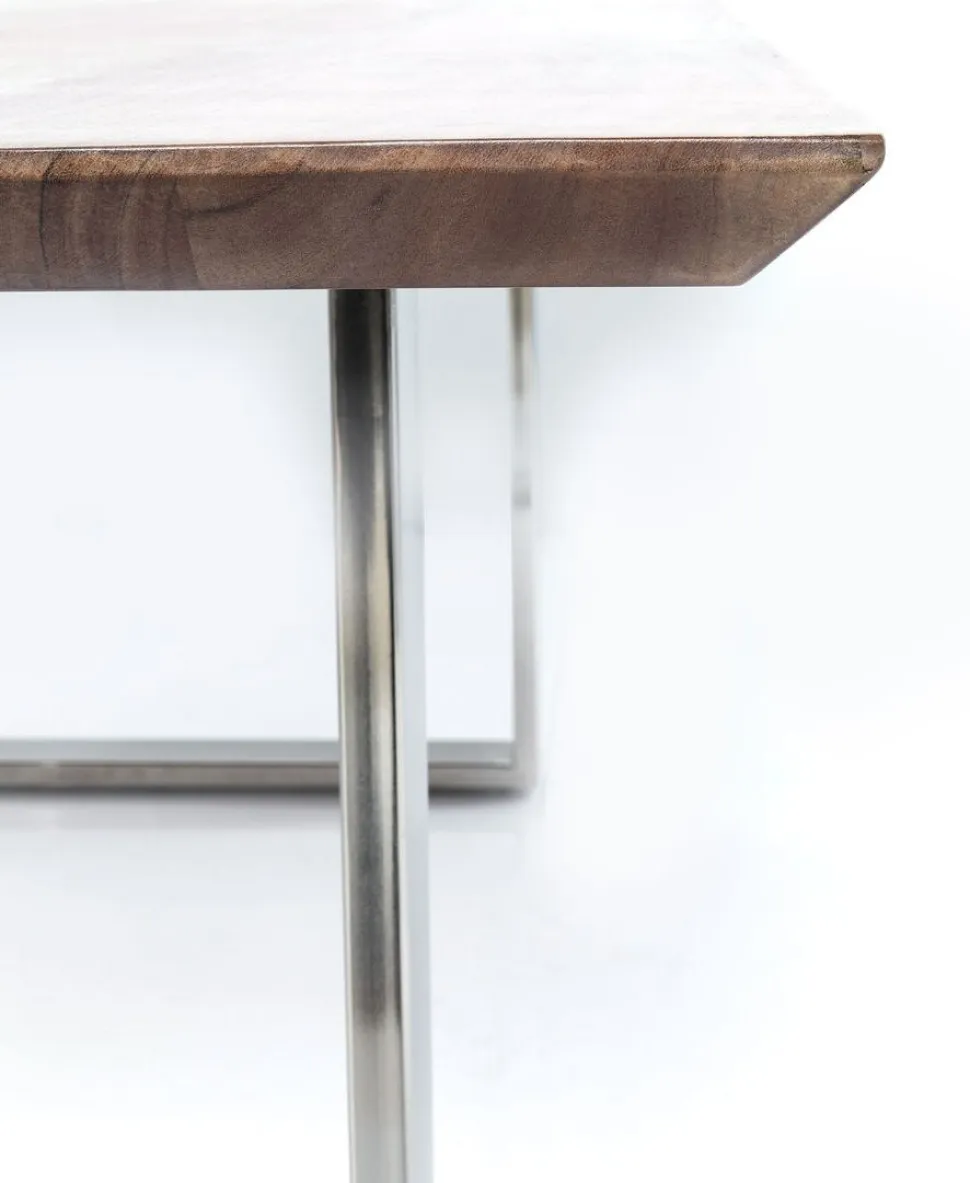 KARE Design Eettafel Symphony Donker Chroom 160x80cm Outlet