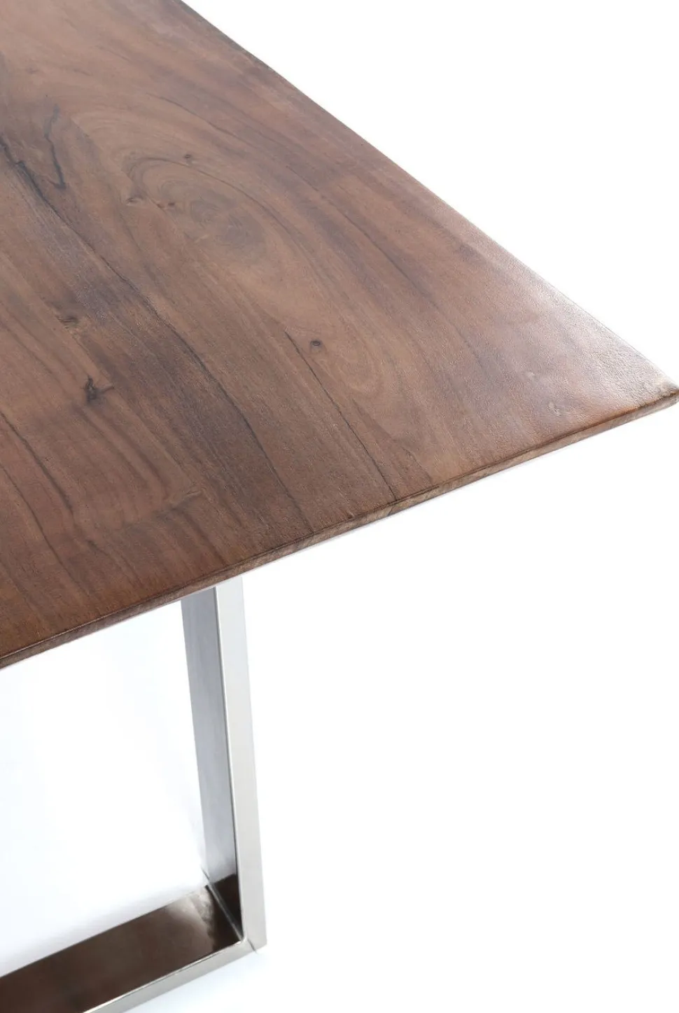 KARE Design Eettafel Symphony Donker Chroom 160x80cm Outlet