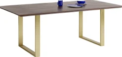 KARE Design Eettafel Symphony Donker Messing 200x100cm Best Sale