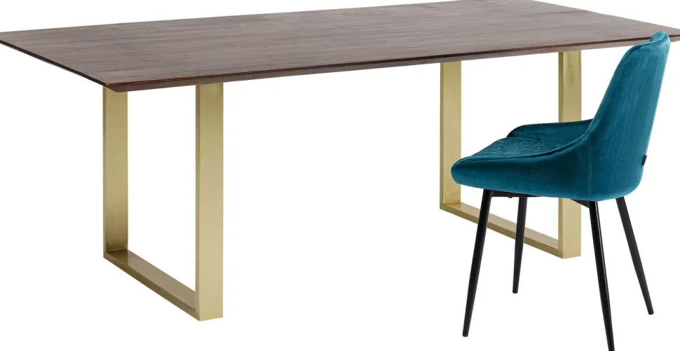 KARE Design Eettafel Symphony Donker Messing 200x100cm Best Sale