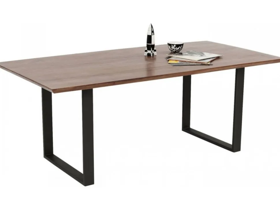 KARE Design Eettafel Symphony Donker Ruwstaal 160x80cm Store
