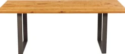 KARE Design Eettafel Symphony Eiken Ruwstaal 180x90cm Fashion