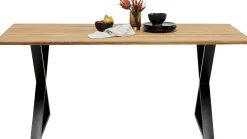 KARE Design Eettafel Symphony Oak Cross Black 200x100cm Store