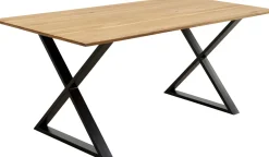 KARE Design Eettafel Symphony Oak Cross Black 200x100cm Store