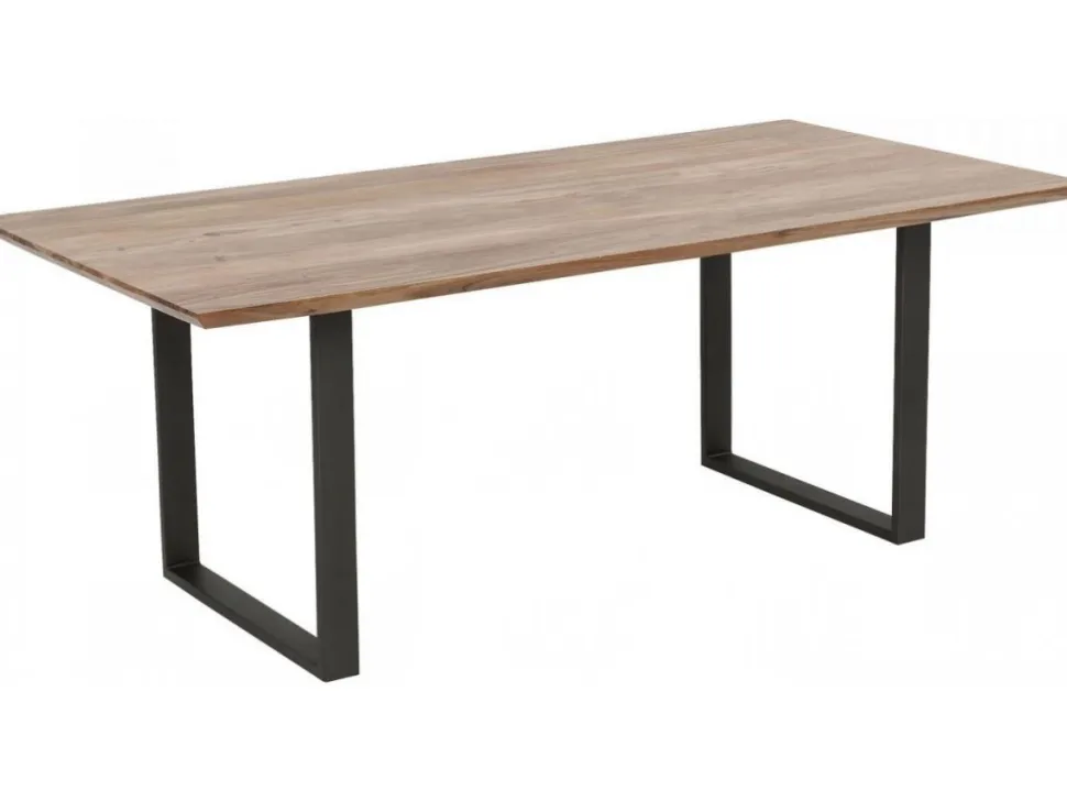 KARE Design Eettafel Symphony Ruwstaal 200x100cm Clearance