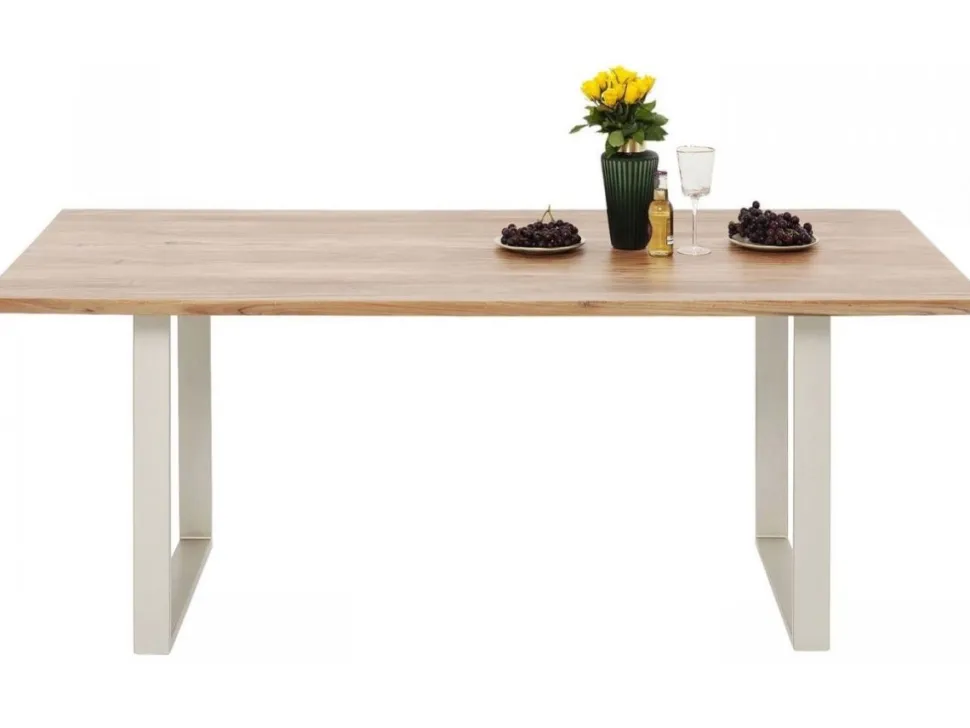 KARE Design Eettafel Symphony Zilver 200x100cm Outlet