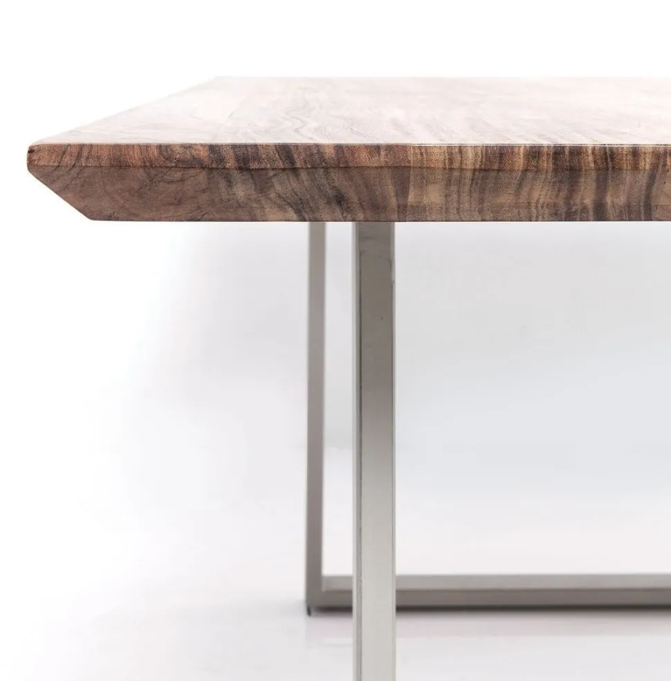 KARE Design Eettafel Symphony Zilver 200x100cm Outlet