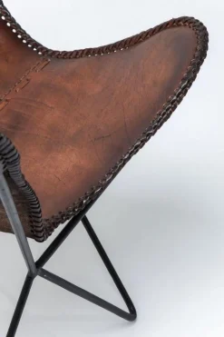 KARE Design Fauteuil Butterfly Bruin Econo Store