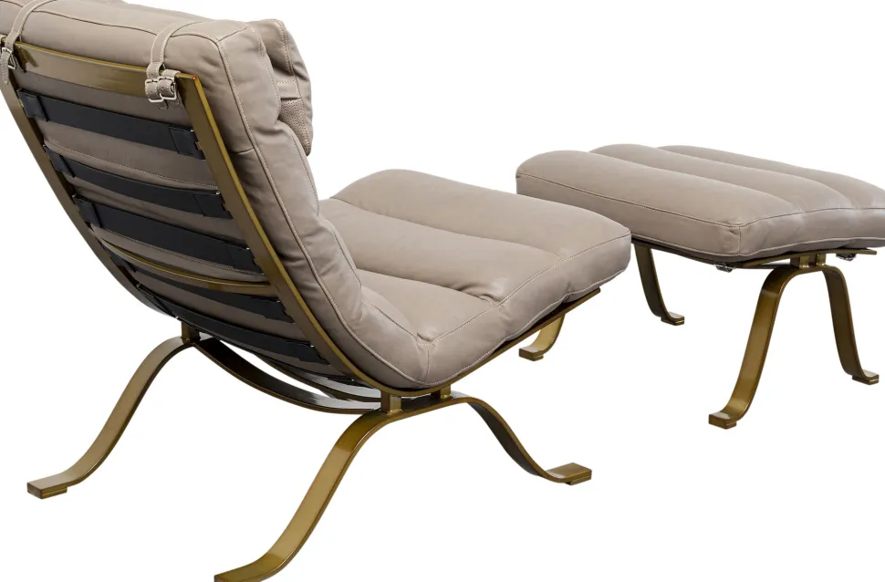 KARE Design Fauteuil + Hocker Novel Discount